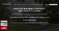 Desktop Screenshot of prestigebuilding.com.au